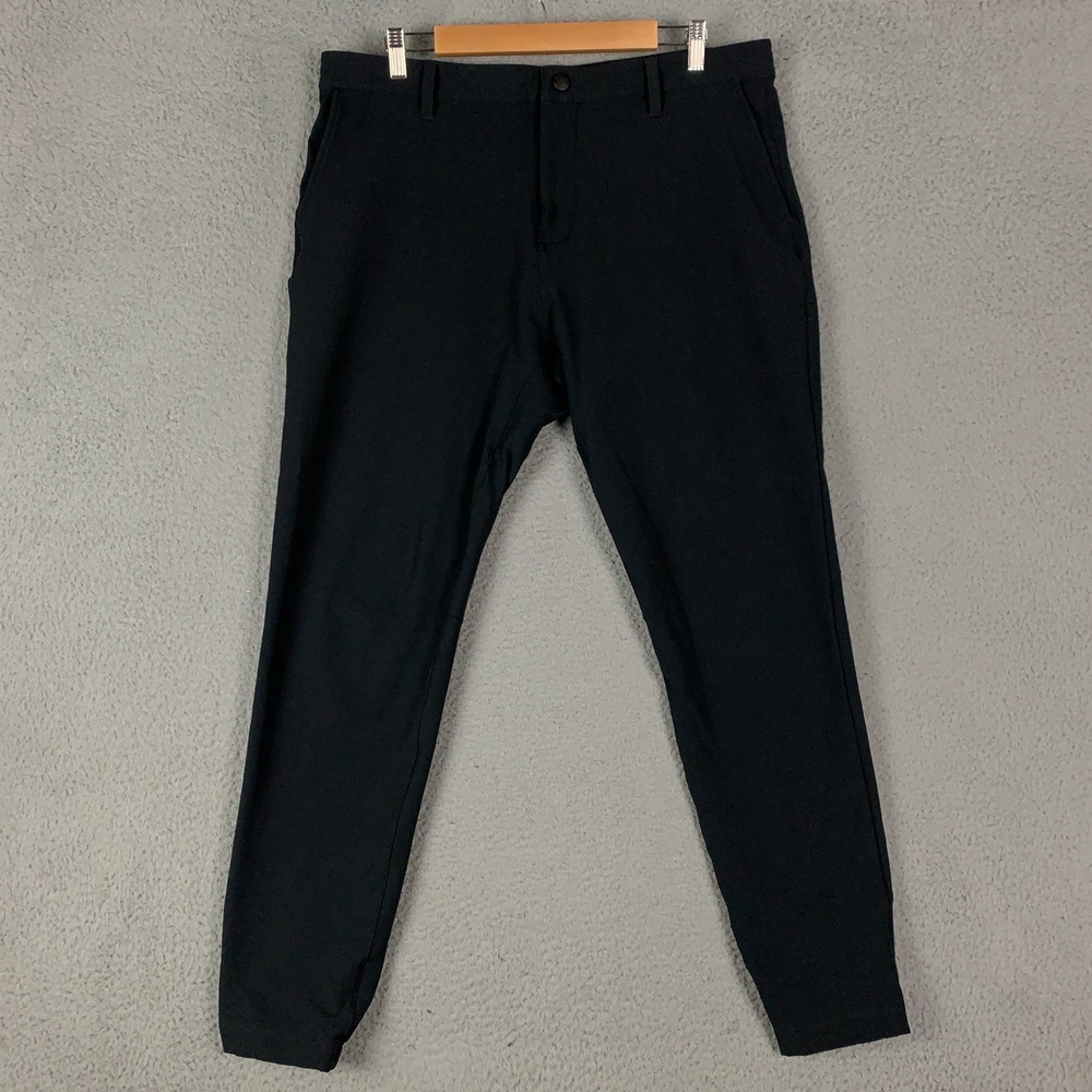 Rhone Commuter Jogger Pants Men's 35 Black‎ Slim Fit Stretch Performance Active